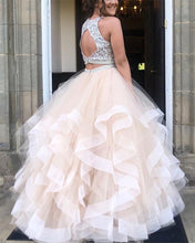 Load image into Gallery viewer, 7954 Two Piece Prom Dresses Open Back