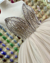 Load image into Gallery viewer, Stunning Beaded Strapless Tulle Ball Gown Ruffles Dresses