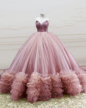 Load image into Gallery viewer, Pink Ball Gown Dresses