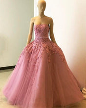 Load image into Gallery viewer, light pink wedding dresses