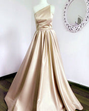 Load image into Gallery viewer, Champagne Prom Dresses Strapless