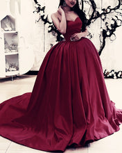 Load image into Gallery viewer, Burgundy Wedding Dress 2020