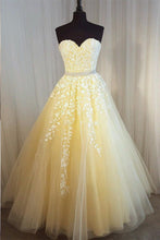 Load image into Gallery viewer, Sweetheart Crystal Beading Waistline Tulle Wedding Dresses Lace Embroidery