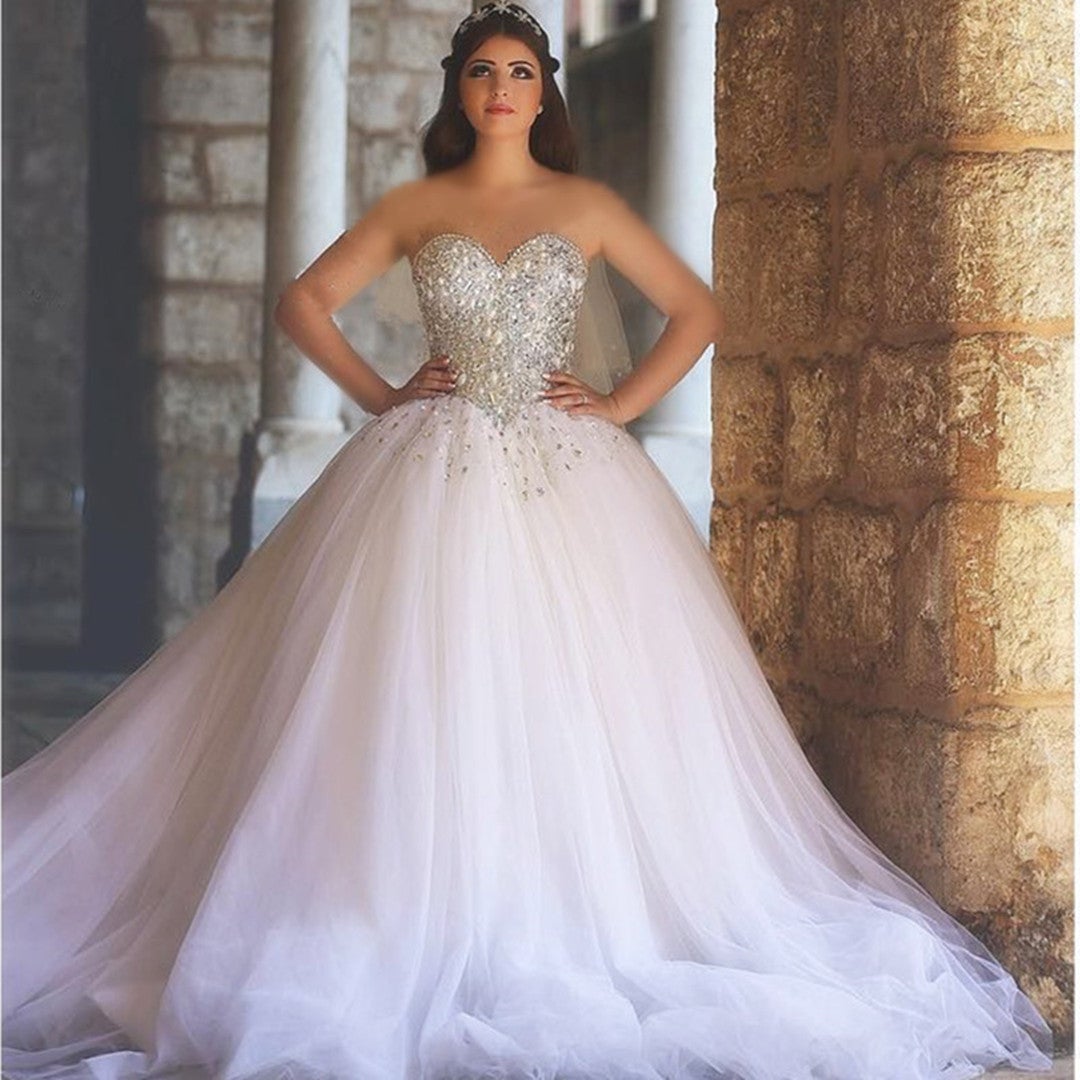 romantic sweetheart princess wedding dresses – alinanova
