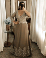 Load image into Gallery viewer, Tan Mother of The Bride Dresses