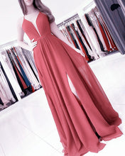 Load image into Gallery viewer, Terracotta Bridesmaid Dresses Long