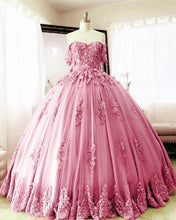 Load image into Gallery viewer, Rose Pink Quinceanera Dresses 2020
