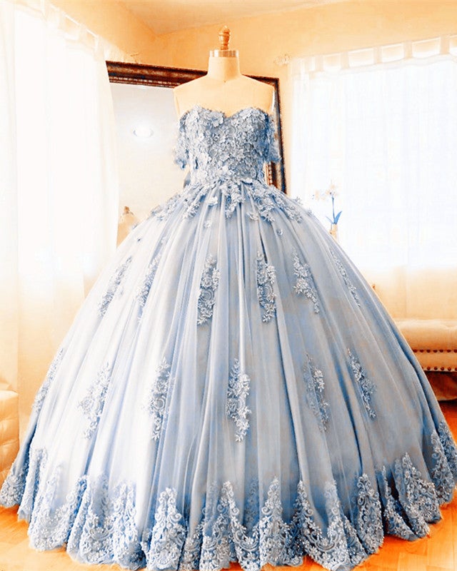 Tulle Appliques Quinceanera Dresses Ball Gown Tulle Appliques Quinceanera Dresses Ball Gown