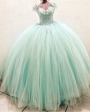Load image into Gallery viewer, light blue quinceanera dresses 2022