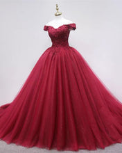 Load image into Gallery viewer, Burgundy Quinceanera Dresses