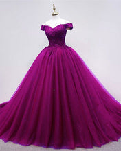 Load image into Gallery viewer, Purple Quinceanera Dresses