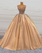 Load image into Gallery viewer, Tulle Ball Gown Sweetheart Beaded Corset Dresses-alinanova