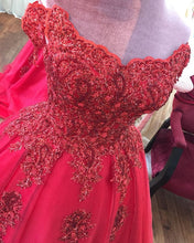 Load image into Gallery viewer, 3125 Red Dress Ball Gown