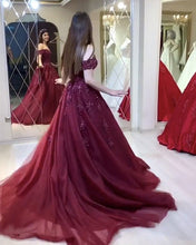 Load image into Gallery viewer, Burgundy Formal Dress