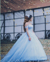 Load image into Gallery viewer, Light Blue Quinceanera Dresses 2021