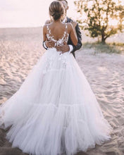 Load image into Gallery viewer, Boho Wedding Open Back Dress