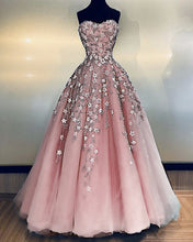 Load image into Gallery viewer, Pink Prom Ball Gown Dresses
