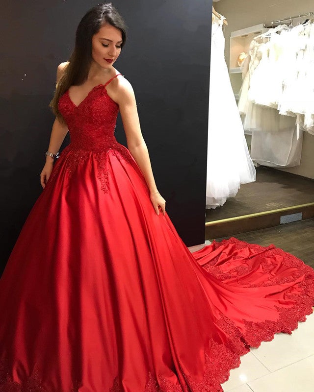 spaghetti lace dress A-Line Spaghetti Straps Backless Pink Prom Dress with Lace PG410 US8 / Custom Color