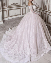 Load image into Gallery viewer, Puffy Wedding Dresses Lace Sleeved