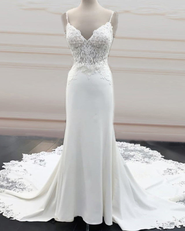 black wedding dresses mermaid style Mermaid Floral Black Wedding Dress Long Sleeve Wedding Gown WD742 US8 / Custom Color