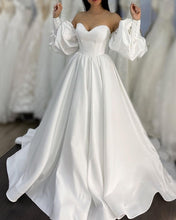 Load image into Gallery viewer, Bell Sleeves Wedding Dress