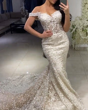 Load image into Gallery viewer, Lace Mermaid Wedding Dress 2021