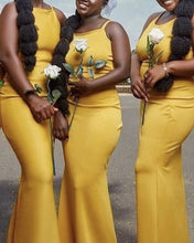 Load image into Gallery viewer, Sexy Halter Mermaid Satin Bridesmaid Dresses