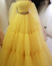 Load image into Gallery viewer, Yellow Prom Dresses 2022
