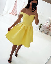 Load image into Gallery viewer, Yellow-Homecoming-Dresses
