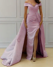 Load image into Gallery viewer, Mermaid Prom Dresses Side Split Off The Shoulder