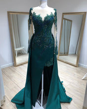 Load image into Gallery viewer, Dark Green Mermaid Prom Dresses