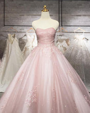 Load image into Gallery viewer, Mauve Wedding Dress Tulle Sweetheart With Sparkles