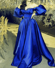 Load image into Gallery viewer, Royal Blue Prom Dresses With Sleeves