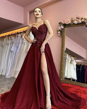Load image into Gallery viewer, Burgundy Prom Dresses 2023
