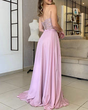 Load image into Gallery viewer, 2 Piece Prom Dresses Sweetheart Lace Crop