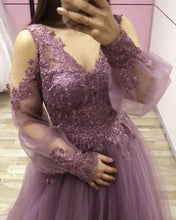 Load image into Gallery viewer, Cold Sleeves Prom Dresses