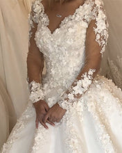 Load image into Gallery viewer, V Neck Wedding Dress