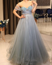 Load image into Gallery viewer, Silver Prom Dresses