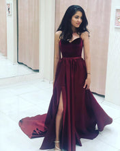 Load image into Gallery viewer, Maroon Prom Dresses