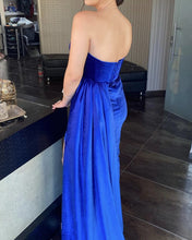 Load image into Gallery viewer, Velvet Strapless Mermaid Dresses With Slit