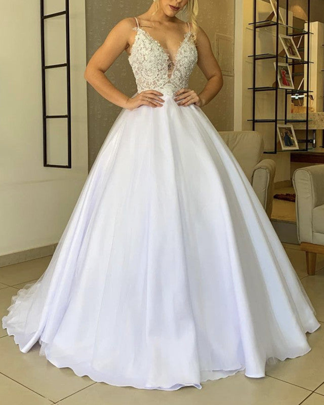strapless open back dress Romantic Butterflies Sweetheart Neck Princess Wedding Gown Bridal Dres –  Siaoryne