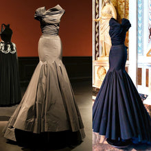 Load image into Gallery viewer, Unique Taffeta Mermaid Prom Evening Dresses