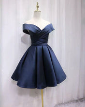 Load image into Gallery viewer, Dark Blue Homecoming Dresses