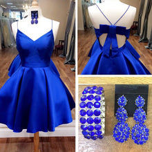Load image into Gallery viewer, Royal Blue Homecoming Dresses 2021