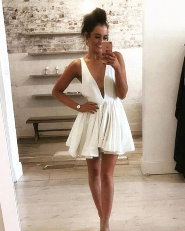 sexy plunge neck short prom homecoming dresses alinanova sexy plunge neck short prom homecoming dresses alinanova