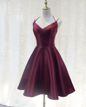 Load image into Gallery viewer, Burgundy Homecoming Dresses For Short Girls