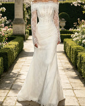 Load image into Gallery viewer, Adore | Mermaid Lace Sleeves Wedding Dress
