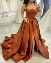 Load image into Gallery viewer, Burnt Orange Prom Dresses
