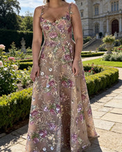 Load image into Gallery viewer, Eloise | A-line Sequin Pattern Floor Length Dress
