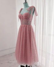Load image into Gallery viewer, Pink Midi Homecoming Dress

